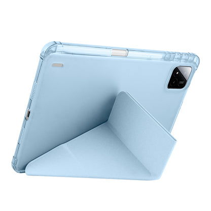 Xiaomi Pad 7 Kılıf Zore Tri Folding Kalem Bölmeli Standlı Kılıf Siyah