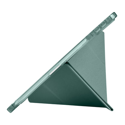 Xiaomi Pad 7 Kılıf Zore Tri Folding Kalem Bölmeli Standlı Kılıf Koyu Yeşil