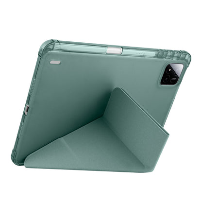 Xiaomi Pad 7 Kılıf Zore Tri Folding Kalem Bölmeli Standlı Kılıf Lacivert