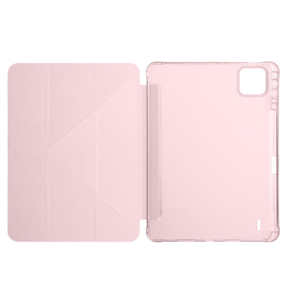 Xiaomi Pad 7 Kılıf Zore Tri Folding Kalem Bölmeli Standlı Kılıf Koyu Yeşil