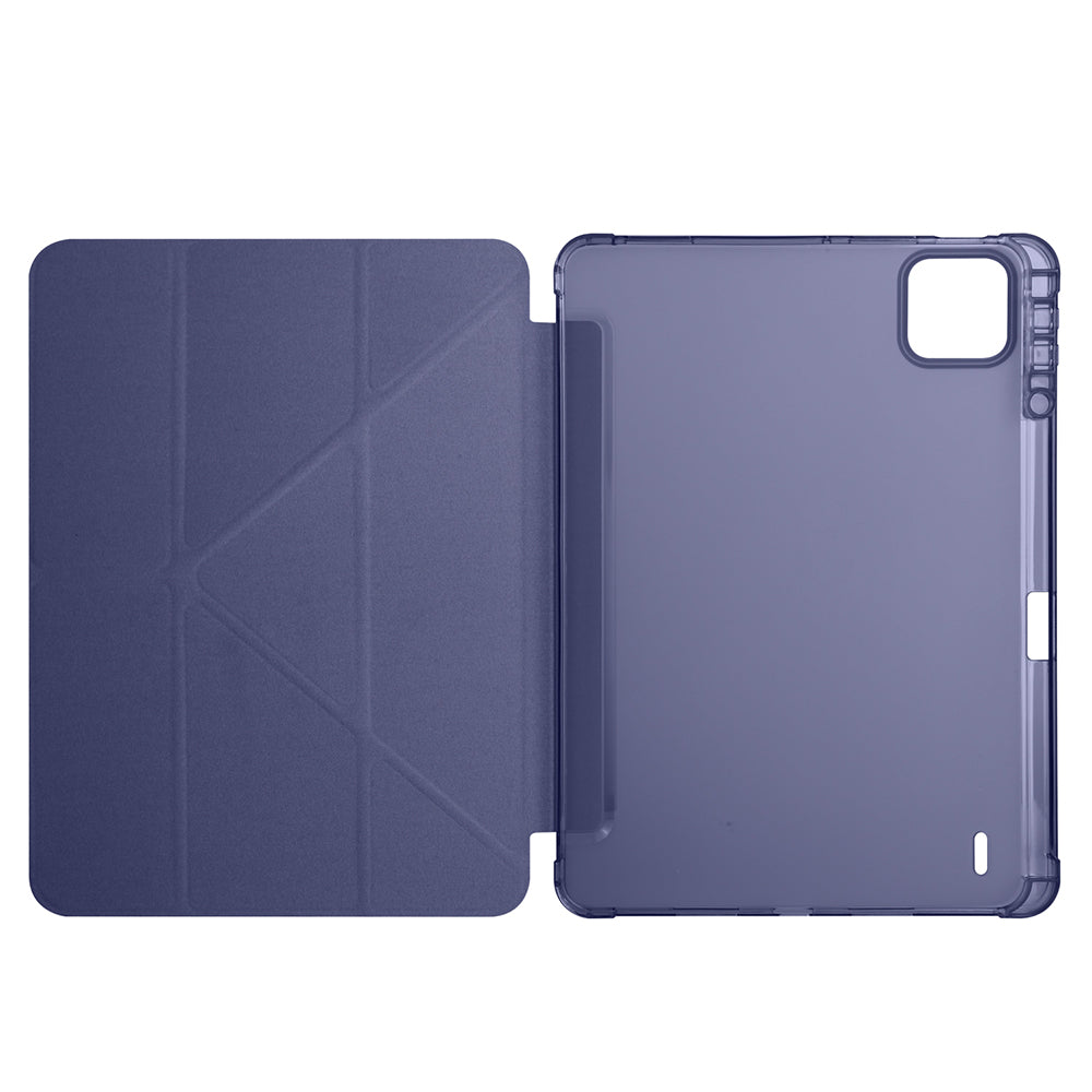 Xiaomi Pad 7 Pro Kılıf Zore Tri Folding Kalem Bölmeli Standlı Kılıf Lila