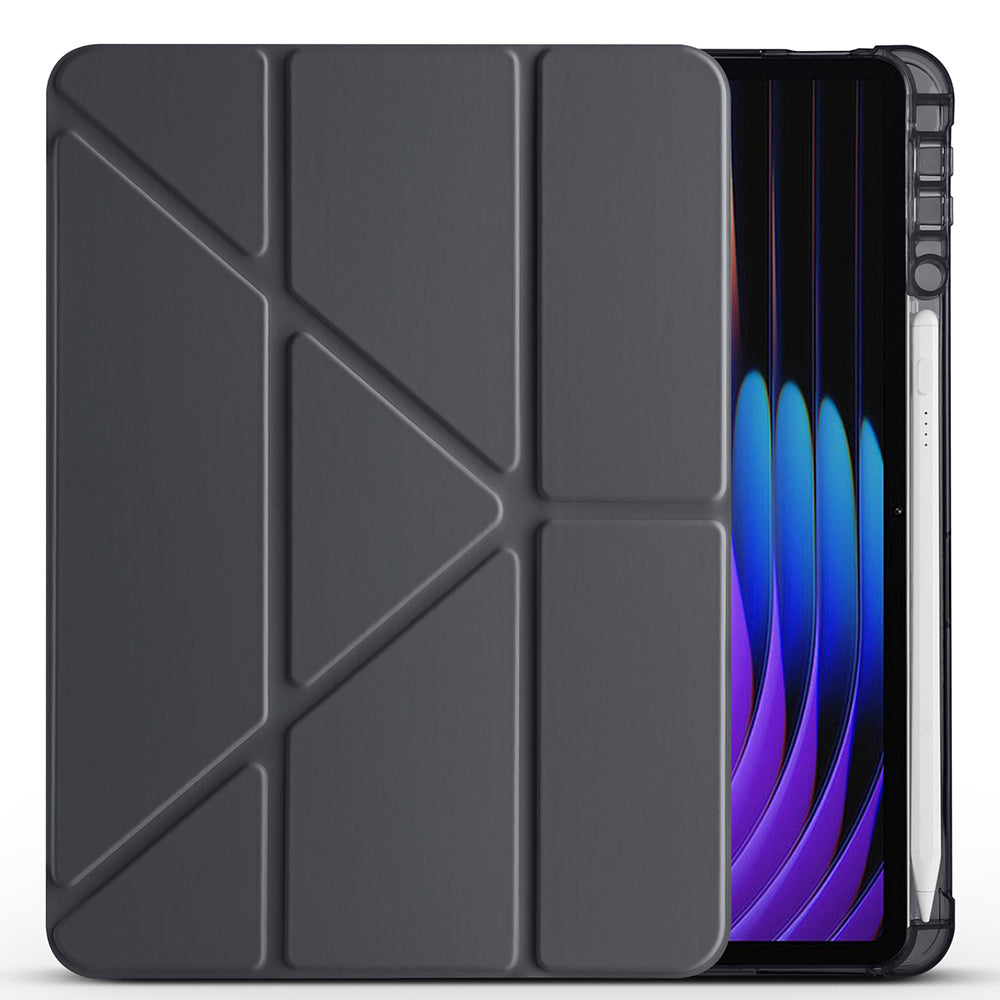 Xiaomi Pad 7 Pro Kılıf Zore Tri Folding Kalem Bölmeli Standlı Kılıf Koyu Yeşil