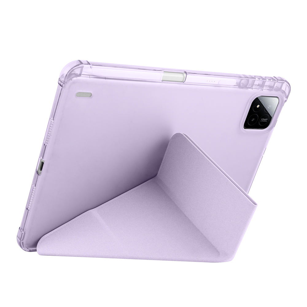Xiaomi Pad 7 Pro Kılıf Zore Tri Folding Kalem Bölmeli Standlı Kılıf Koyu Yeşil