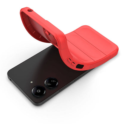 Xiaomi Poco C65 Kılıf Esnek TPU Oyuklu Arka Yüzey Tasarımlı Zore Etnik Silikon Kapak Siyah