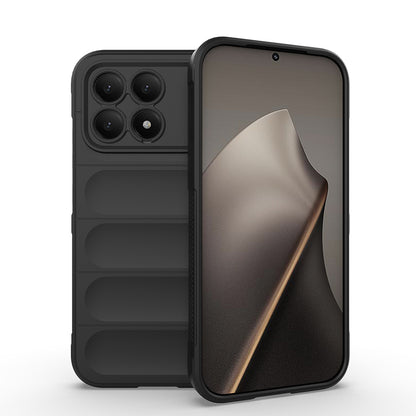 Xiaomi Poco F8 Pro Kılıf Esnek TPU Oyuklu Arka Yüzey Tasarımlı Zore Etnik Silikon Kapak