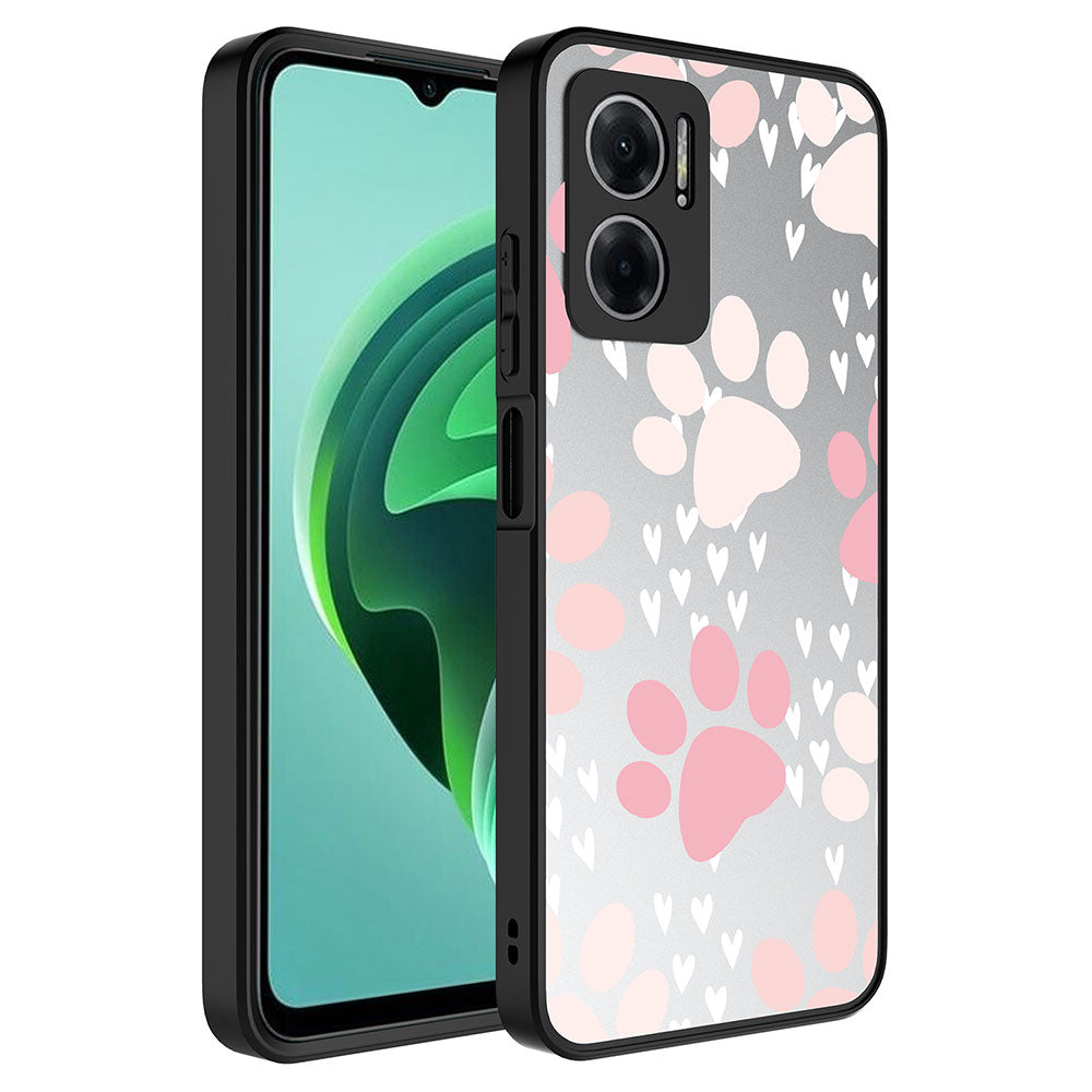 Xiaomi Redmi 10 5G Kılıf Aynalı Desenli Kamera Korumalı Parlak Zore Mirror Kapak Pati