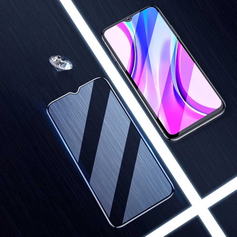 Xiaomi Redmi 10C Davin 5D Cam Ekran Koruyucu Siyah