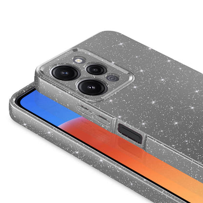 Xiaomi Redmi 12 Kılıf Kamera Korumalı Simli Lüks Zore Koton Kapak Gümüş