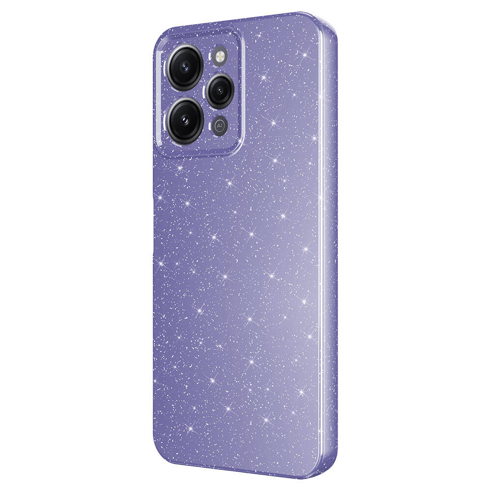 Xiaomi Redmi 12 Kılıf Kamera Korumalı Simli Lüks Zore Koton Kapak Siyah