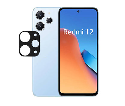 Xiaomi Redmi 12 Zore 3D Kamera Camı Siyah
