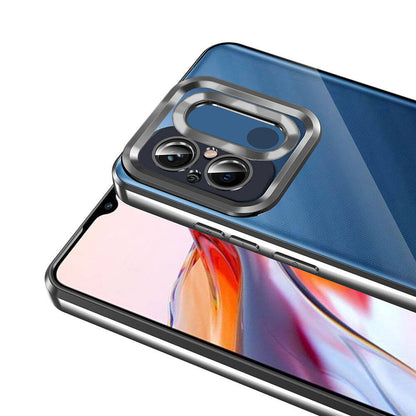 Xiaomi Redmi 12C Kılıf Kamera Korumalı Logo Gösteren Zore Omega Kapak Rose Gold