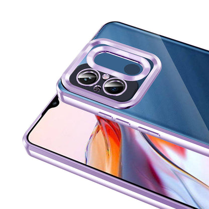 Xiaomi Redmi 12C Kılıf Kamera Korumalı Logo Gösteren Zore Omega Kapak Rose Gold