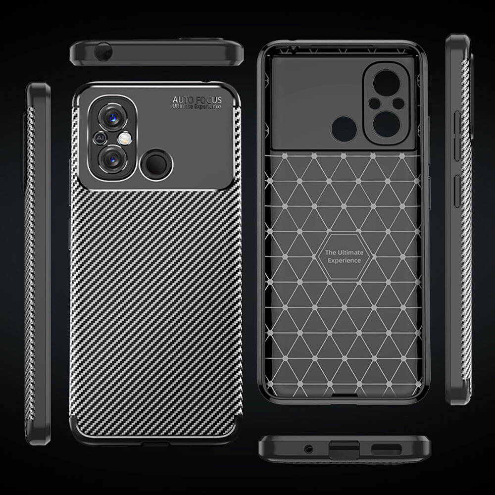 Xiaomi Redmi 12C Kılıf Zore Negro Silikon Kapak Siyah