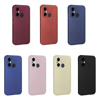 Xiaomi Redmi 12C Kılıf Zore Premier Silikon Kapak Saks Mavi