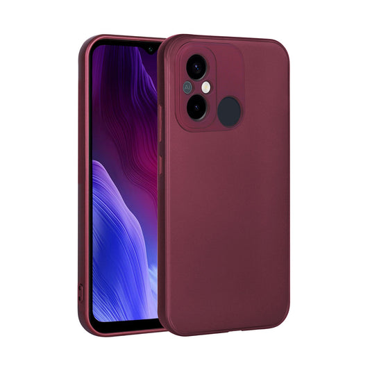 Xiaomi Redmi 12C Kılıf Zore Premier Silikon Kapak Mürdüm