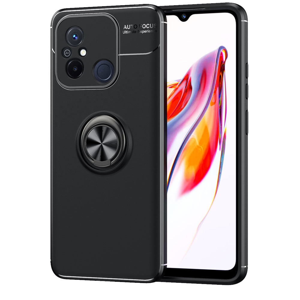 Xiaomi Redmi 12C Kılıf Zore Ravel Silikon Kapak Siyah