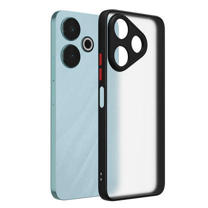 Xiaomi Redmi 13 4G Kılıf Zore Hux Kapak Siyah