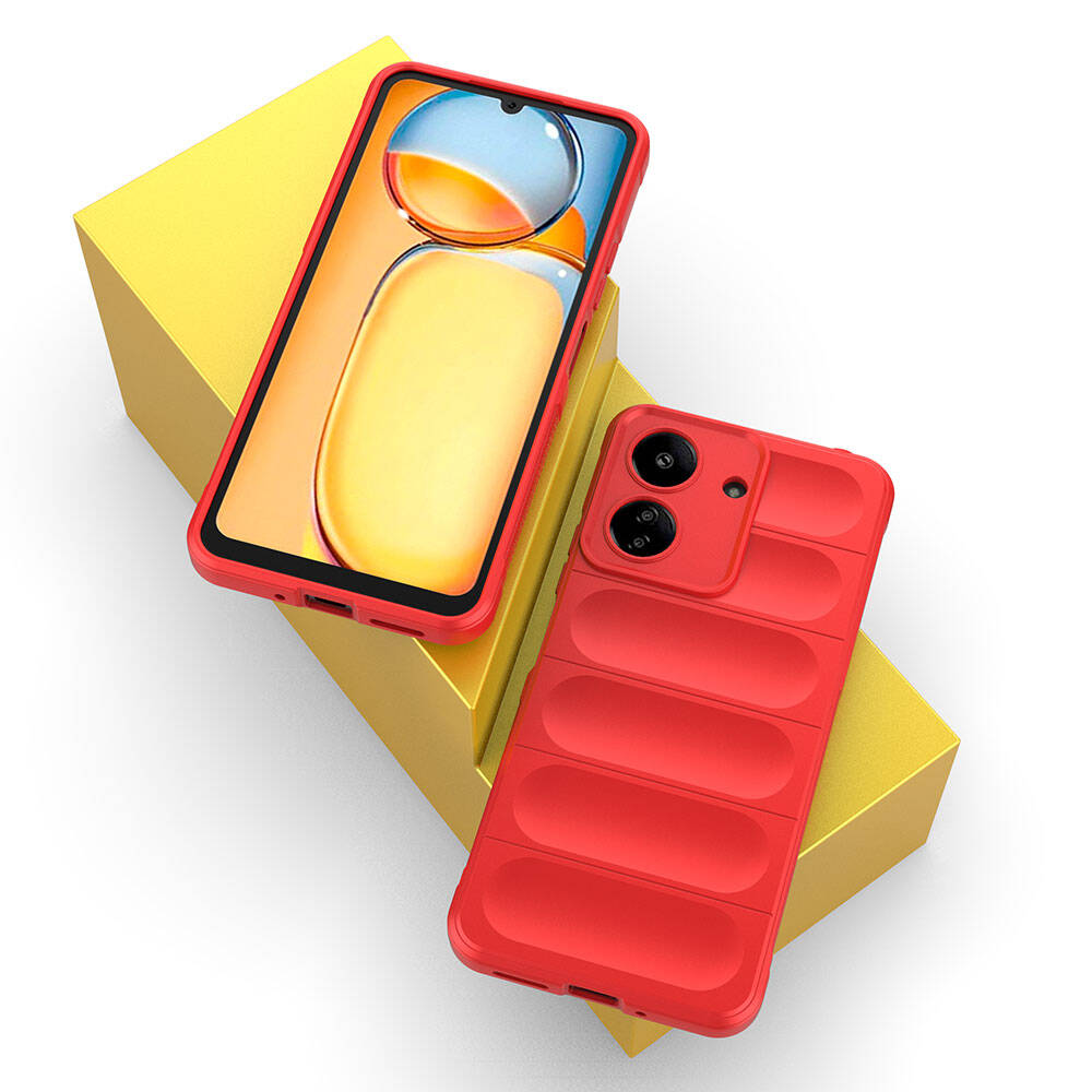 Xiaomi Redmi 13C Kılıf Esnek TPU Oyuklu Arka Yüzey Tasarımlı Zore Etnik Silikon Kapak Siyah