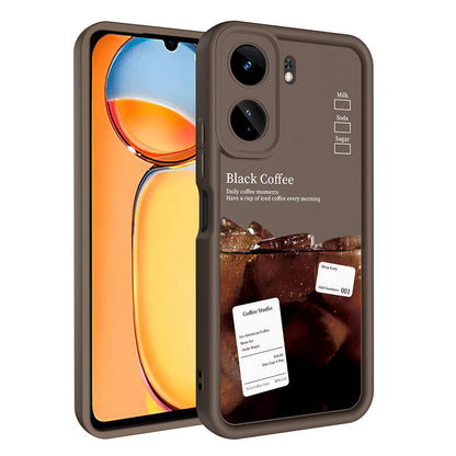 Xiaomi Redmi 13C Kılıf Kamera Korumalı Baskılı Arka Yüzey Zore Klas Kapak Siyah