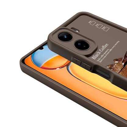 Xiaomi Redmi 13C Kılıf Kamera Korumalı Baskılı Arka Yüzey Zore Klas Kapak Beyaz