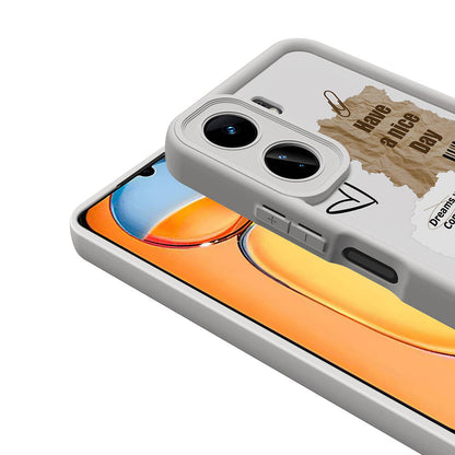 Xiaomi Redmi 13C Kılıf Kamera Korumalı Baskılı Arka Yüzey Zore Klas Kapak Koyu Kahve