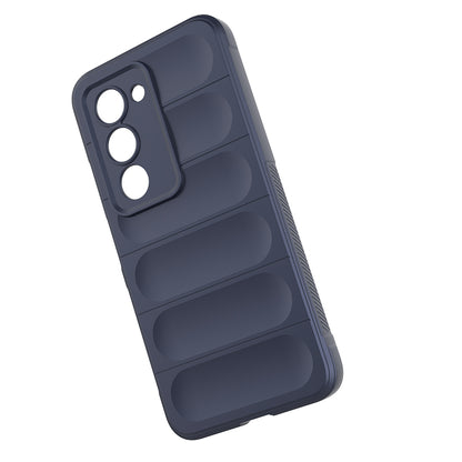 Xiaomi Redmi 15 Kılıf Esnek TPU Oyuklu Arka Yüzey Tasarımlı Zore Etnik Silikon Kapak Koyu Yeşil