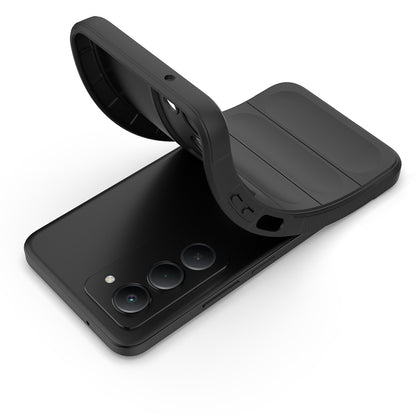 Xiaomi Redmi 15 Kılıf Esnek TPU Oyuklu Arka Yüzey Tasarımlı Zore Etnik Silikon Kapak Koyu Yeşil