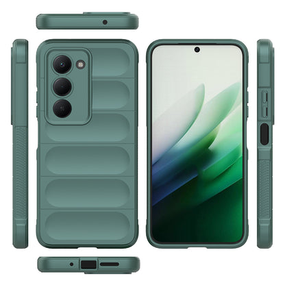 Xiaomi Redmi 15 Kılıf Esnek TPU Oyuklu Arka Yüzey Tasarımlı Zore Etnik Silikon Kapak Siyah