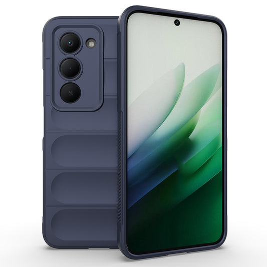 Xiaomi Redmi 15 Kılıf Esnek TPU Oyuklu Arka Yüzey Tasarımlı Zore Etnik Silikon Kapak Siyah