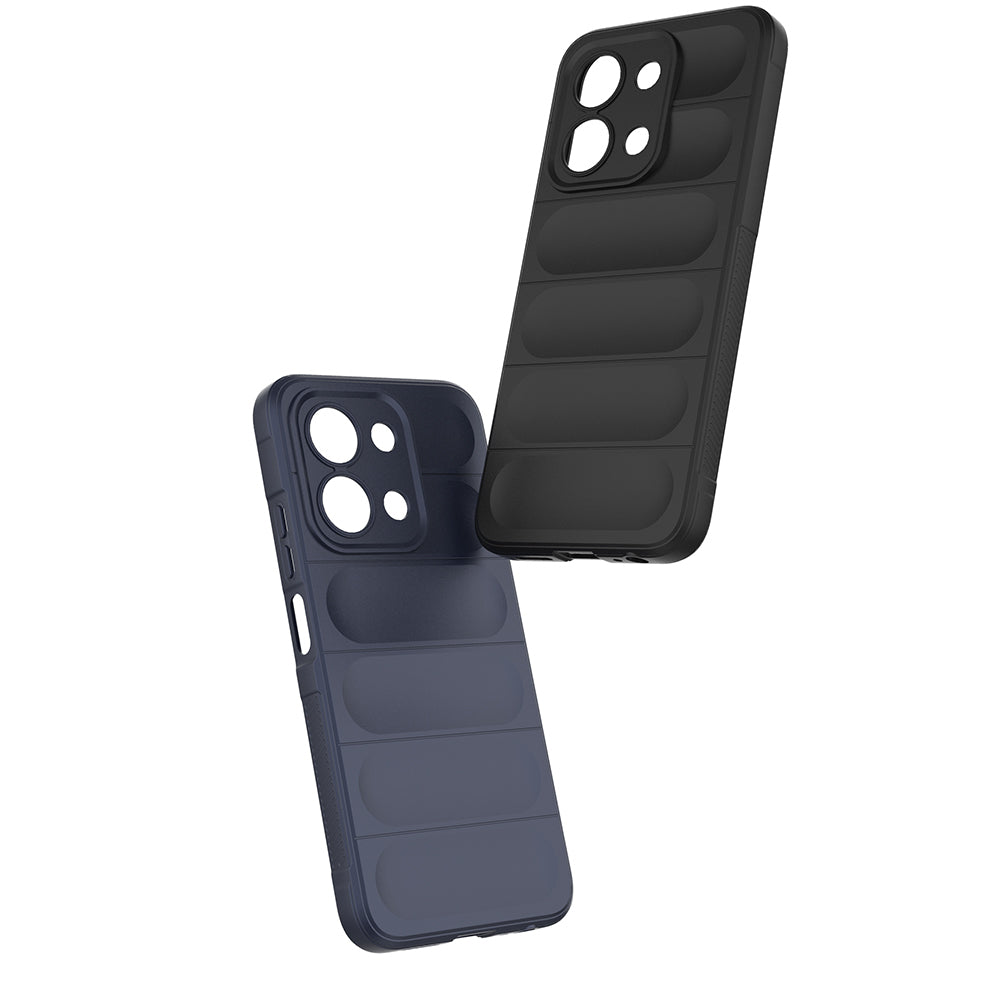 Xiaomi Redmi 15C 4G Kılıf Esnek TPU Oyuklu Arka Yüzey Tasarımlı Zore Etnik Silikon Kapak Lacivert