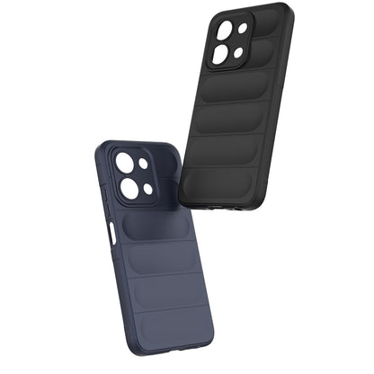 Xiaomi Redmi 15C 4G Kılıf Esnek TPU Oyuklu Arka Yüzey Tasarımlı Zore Etnik Silikon Kapak Lacivert