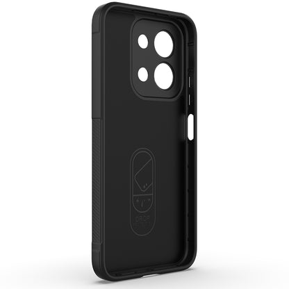 Xiaomi Redmi 15C 4G Kılıf Esnek TPU Oyuklu Arka Yüzey Tasarımlı Zore Etnik Silikon Kapak Siyah