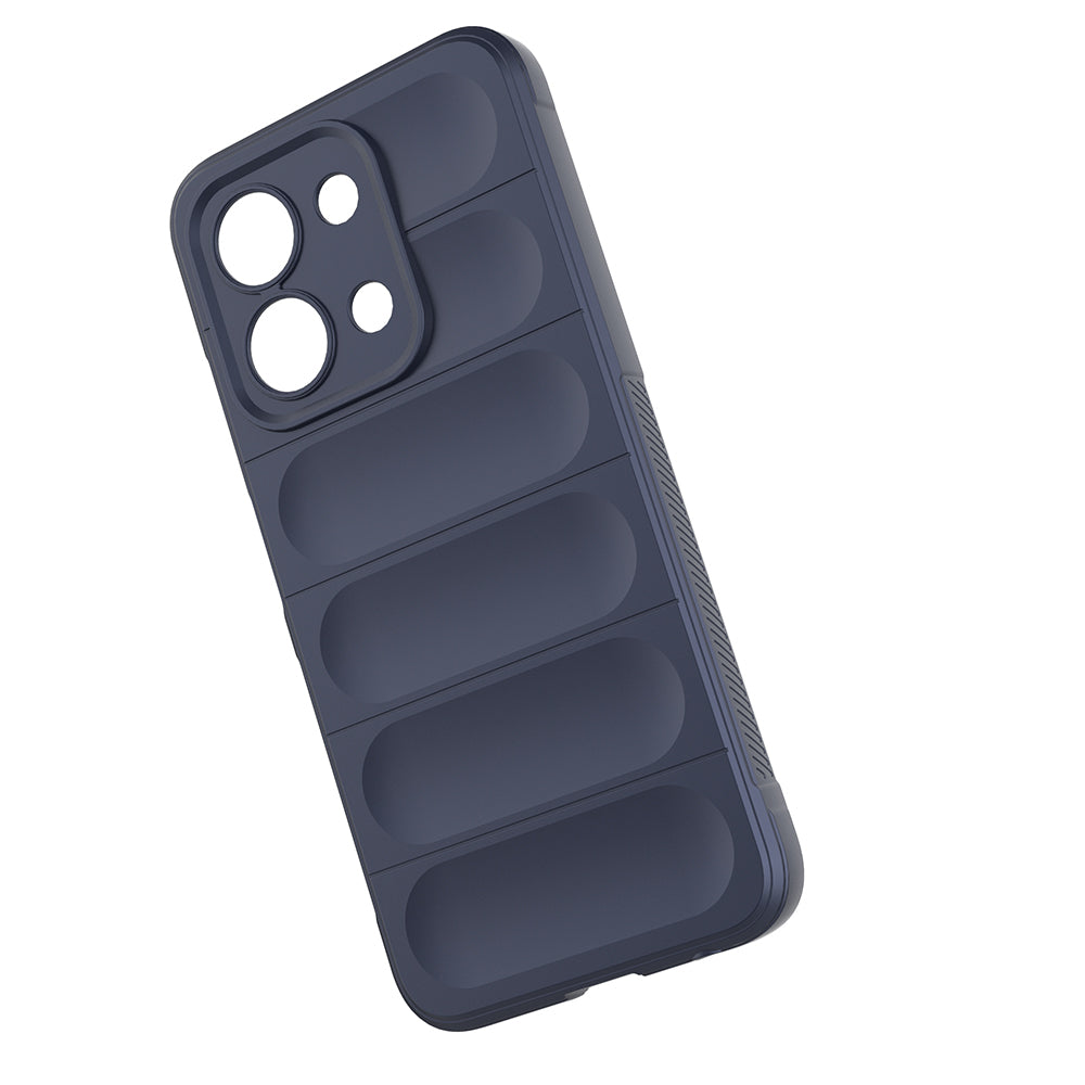 Xiaomi Redmi 15C 4G Kılıf Esnek TPU Oyuklu Arka Yüzey Tasarımlı Zore Etnik Silikon Kapak Siyah