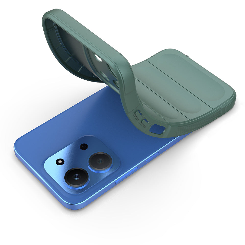 Xiaomi Redmi 15C 4G Kılıf Esnek TPU Oyuklu Arka Yüzey Tasarımlı Zore Etnik Silikon Kapak Siyah