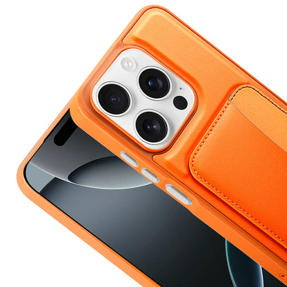 Xiaomi Redmi 15C Kılıf Kartlıklı Zore X-Kart Silikon Kapak Kahverengi