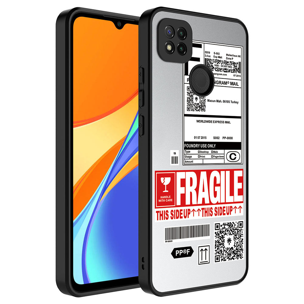 Xiaomi Redmi 9C Kılıf Aynalı Desenli Kamera Korumalı Parlak Zore Mirror Kapak Fragile