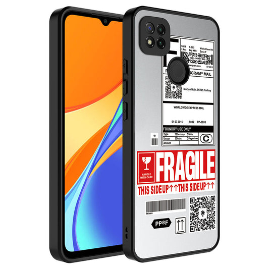 Xiaomi Redmi 9C Kılıf Aynalı Desenli Kamera Korumalı Parlak Zore Mirror Kapak Fragile
