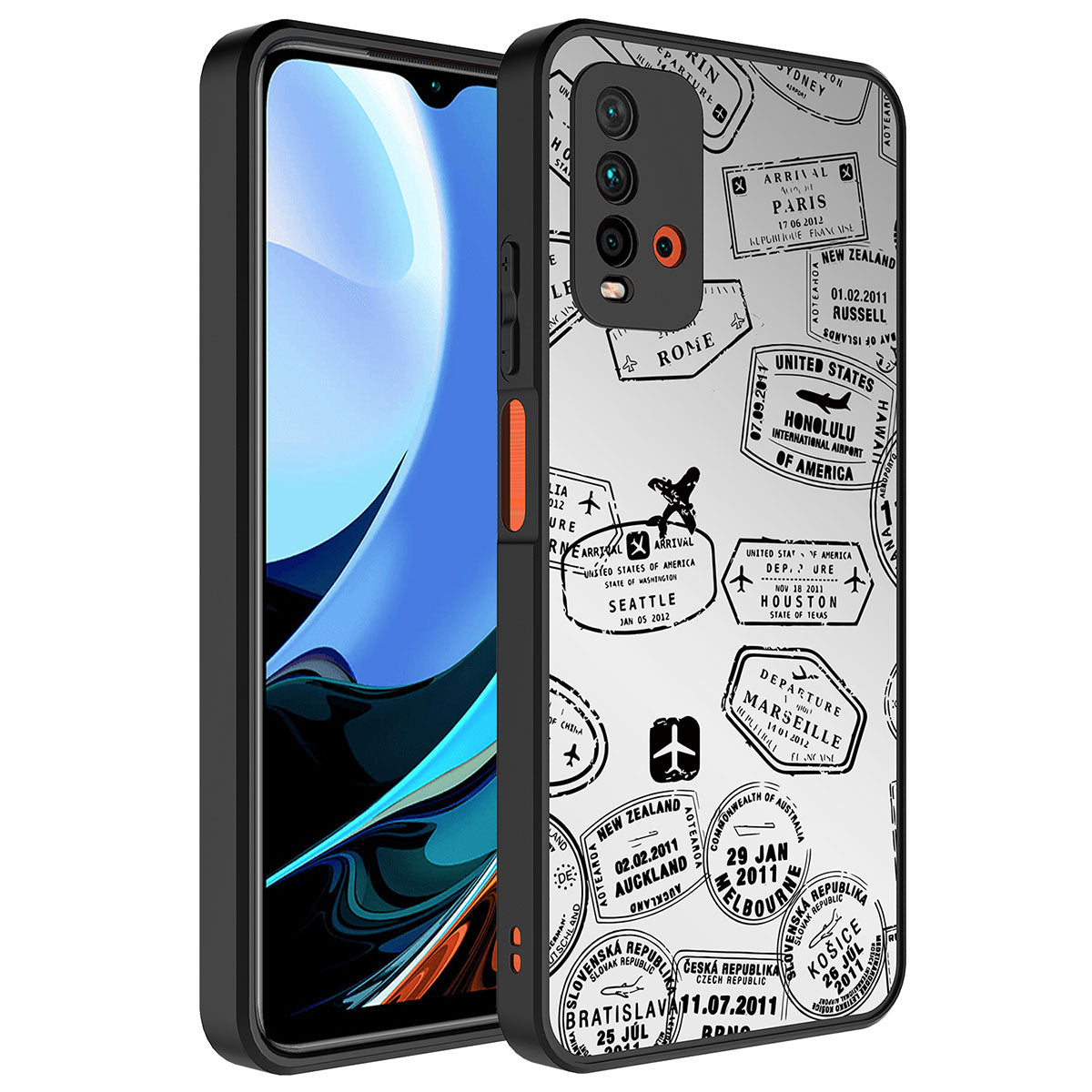 Xiaomi Redmi 9T Kılıf Aynalı Desenli Kamera Korumalı Parlak Zore Mirror Kapak Süper Anne