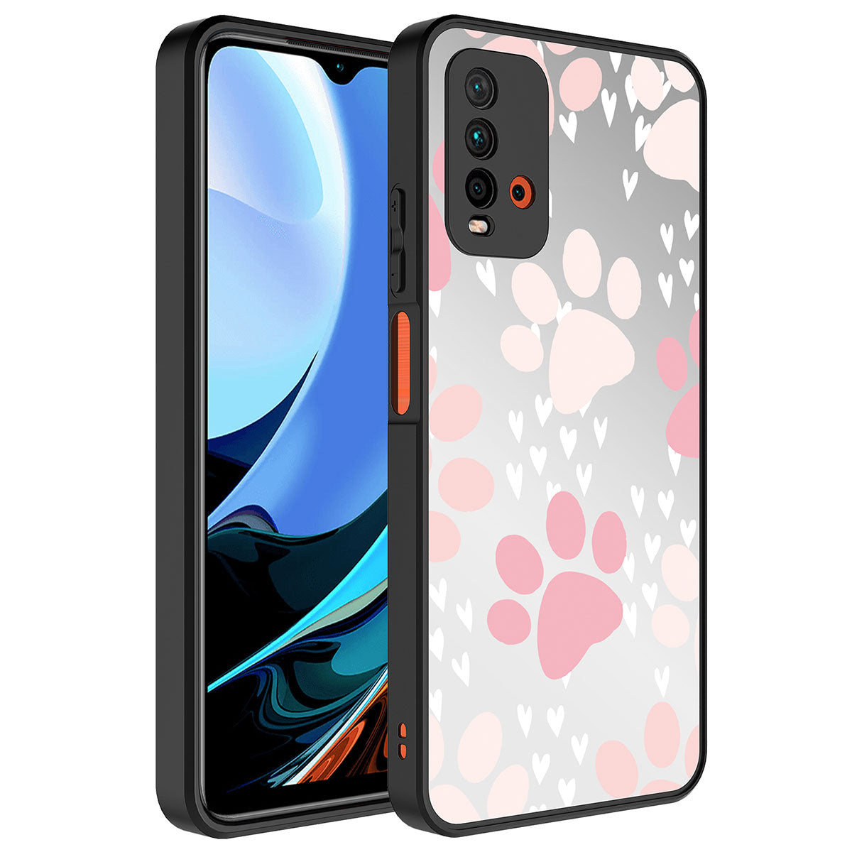 Xiaomi Redmi 9T Kılıf Aynalı Desenli Kamera Korumalı Parlak Zore Mirror Kapak Pati