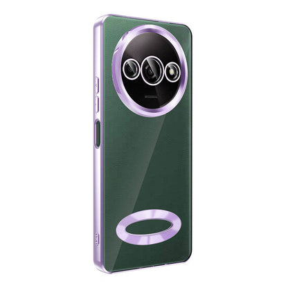 Xiaomi Redmi A3 4G 2024 Kılıf Kamera Korumalı Logo Gösteren Zore Omega Kapak Gold