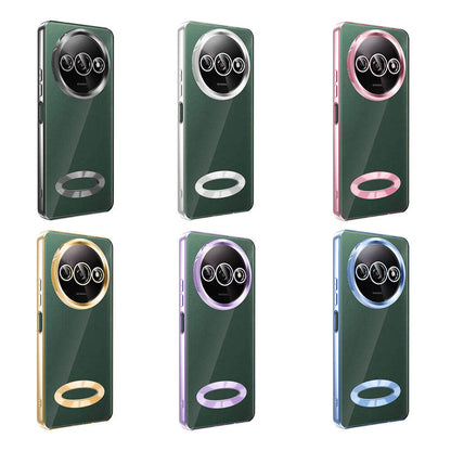 Xiaomi Redmi A3 4G 2024 Kılıf Kamera Korumalı Logo Gösteren Zore Omega Kapak Lila