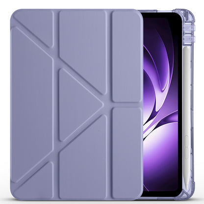 Xiaomi Redmi K Pad Kılıf Zore Tri Folding Kalem Bölmeli Standlı Kılıf Lacivert