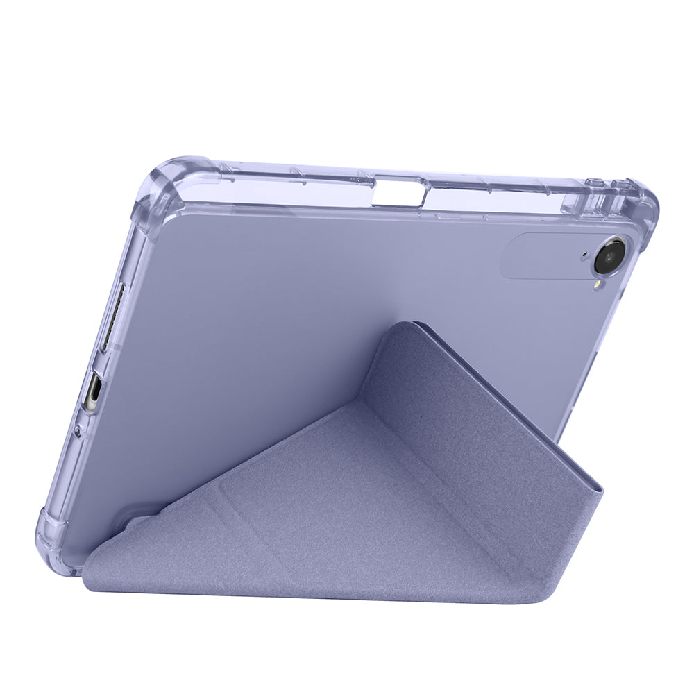 Xiaomi Redmi K Pad Kılıf Zore Tri Folding Kalem Bölmeli Standlı Kılıf Mavi