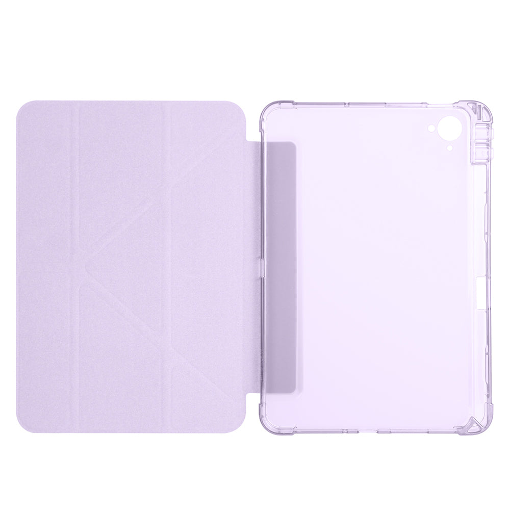 Xiaomi Redmi K Pad Kılıf Zore Tri Folding Kalem Bölmeli Standlı Kılıf Rose Gold