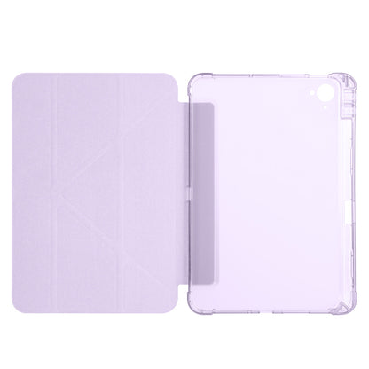 Xiaomi Redmi K Pad Kılıf Zore Tri Folding Kalem Bölmeli Standlı Kılıf Lila