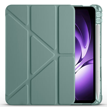 Xiaomi Redmi K Pad Kılıf Zore Tri Folding Kalem Bölmeli Standlı Kılıf Lacivert