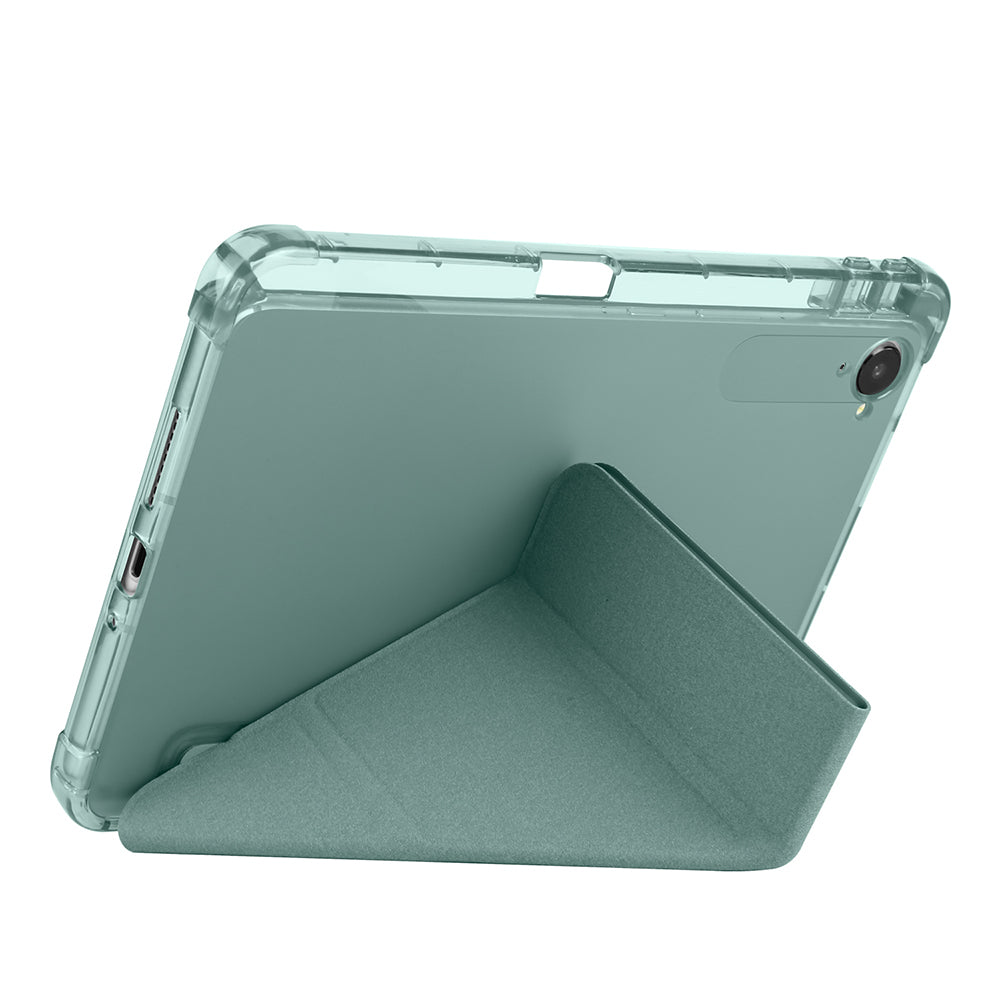 Xiaomi Redmi K Pad Kılıf Zore Tri Folding Kalem Bölmeli Standlı Kılıf Lila