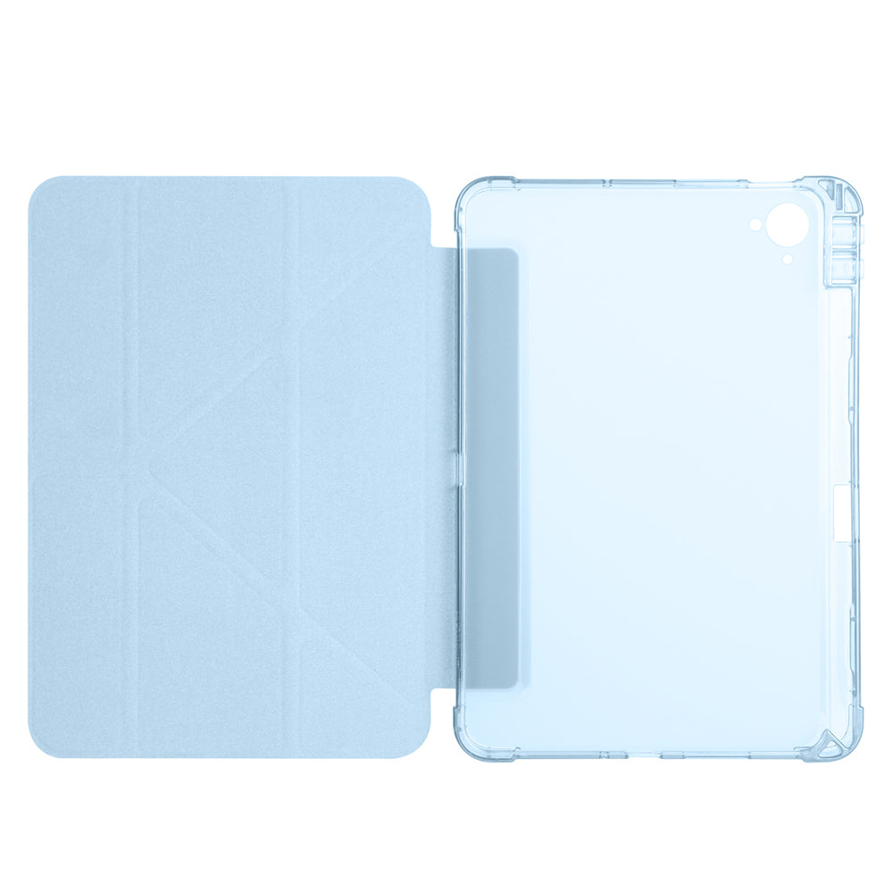 Xiaomi Redmi K Pad Kılıf Zore Tri Folding Kalem Bölmeli Standlı Kılıf Mor