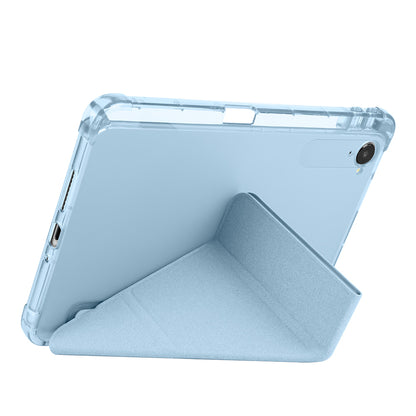 Xiaomi Redmi K Pad Kılıf Zore Tri Folding Kalem Bölmeli Standlı Kılıf Mor