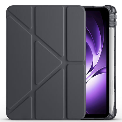 Xiaomi Redmi K Pad Kılıf Zore Tri Folding Kalem Bölmeli Standlı Kılıf Koyu Yeşil